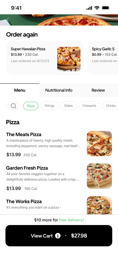 Restaurant detail — TO-BE with tabs